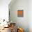 Abstract Orange 3-NaxArt-Art Print displayed on a wall