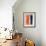 Abstract Orange and Blue Study-Emma Moore-Framed Art Print displayed on a wall