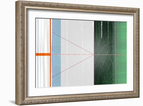 Abstract Orange and Green-NaxArt-Framed Art Print