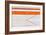 Abstract Orange and Grey-NaxArt-Framed Art Print