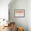 Abstract Orange and Grey-NaxArt-Framed Art Print displayed on a wall