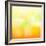 Abstract Orange And Yellow With Stars-adamson-Framed Art Print