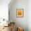 Abstract Orange and Yellow-NaxArt-Framed Art Print displayed on a wall