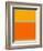 Abstract Orange and Yellow-NaxArt-Framed Art Print