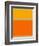 Abstract Orange and Yellow-NaxArt-Framed Art Print