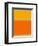 Abstract Orange and Yellow-NaxArt-Framed Art Print