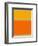 Abstract Orange and Yellow-NaxArt-Framed Art Print