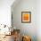 Abstract Orange and Yellow-NaxArt-Framed Art Print displayed on a wall