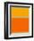 Abstract Orange and Yellow-NaxArt-Framed Art Print