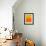 Abstract Orange and Yellow-NaxArt-Framed Art Print displayed on a wall