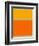 Abstract Orange and Yellow-NaxArt-Framed Art Print