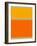 Abstract Orange and Yellow-NaxArt-Framed Art Print