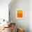 Abstract Orange and Yellow-NaxArt-Framed Art Print displayed on a wall