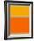 Abstract Orange and Yellow-NaxArt-Framed Art Print