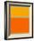 Abstract Orange and Yellow-NaxArt-Framed Art Print