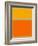 Abstract Orange and Yellow-NaxArt-Framed Art Print