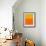 Abstract Orange and Yellow-NaxArt-Framed Art Print displayed on a wall