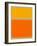 Abstract Orange and Yellow-NaxArt-Framed Art Print