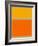 Abstract Orange and Yellow-NaxArt-Framed Art Print