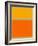 Abstract Orange and Yellow-NaxArt-Framed Art Print