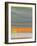 Abstract Orange Stripe1-NaxArt-Framed Art Print