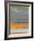 Abstract Orange Stripe1-NaxArt-Framed Art Print