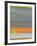 Abstract Orange Stripe1-NaxArt-Framed Art Print