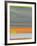 Abstract Orange Stripe1-NaxArt-Framed Art Print