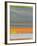 Abstract Orange Stripe1-NaxArt-Framed Art Print