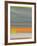 Abstract Orange Stripe1-NaxArt-Framed Art Print