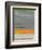 Abstract Orange Stripe1-NaxArt-Framed Art Print