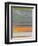 Abstract Orange Stripe1-NaxArt-Framed Art Print