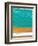 Abstract Orange Stripe2-NaxArt-Framed Art Print