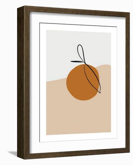 Abstract Orange.-Elvina Kiiamova-Framed Photographic Print