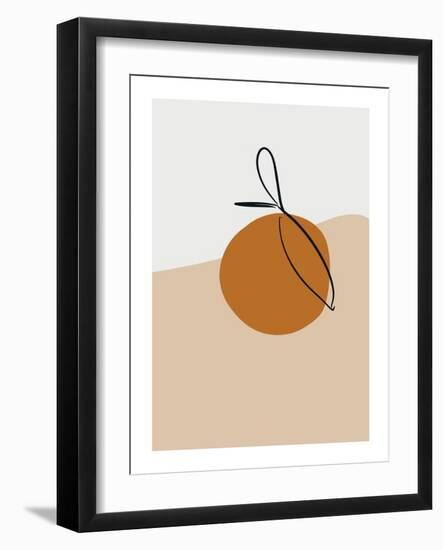 Abstract Orange.-Elvina Kiiamova-Framed Photographic Print