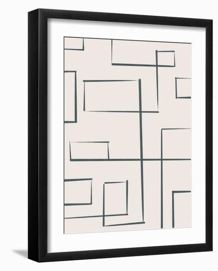 Abstract Organic Line Art 4-null-Framed Art Print