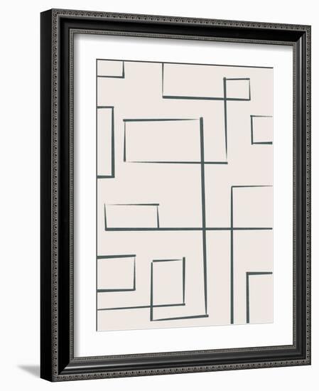 Abstract Organic Line Art 4-null-Framed Art Print