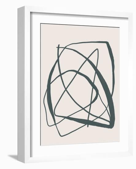 Abstract Organic Line Art 5-null-Framed Art Print