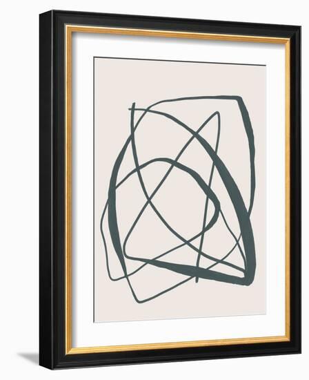Abstract Organic Line Art 5-null-Framed Art Print