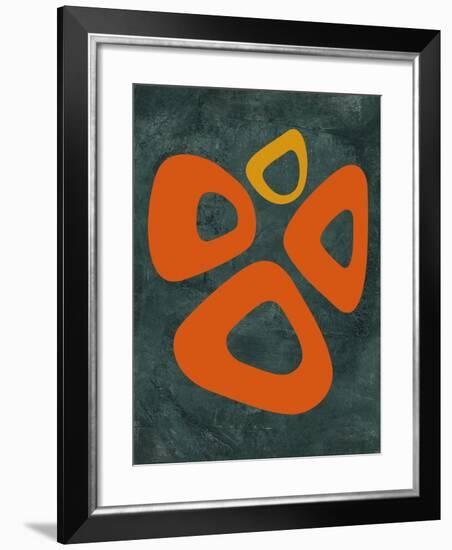 Abstract Oval Shape 2-NaxArt-Framed Art Print