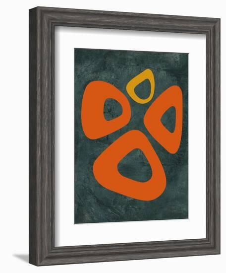 Abstract Oval Shape 2-NaxArt-Framed Art Print