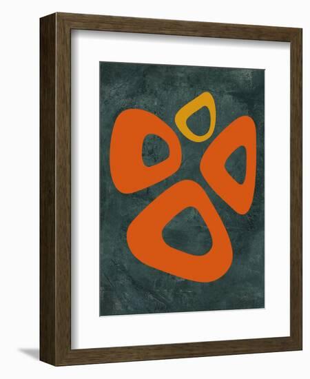 Abstract Oval Shape 2-NaxArt-Framed Art Print