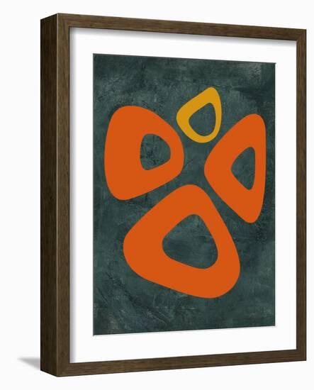 Abstract Oval Shape 2-NaxArt-Framed Art Print