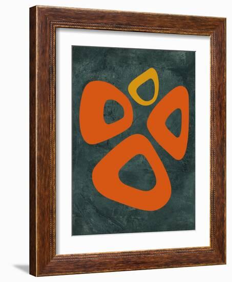 Abstract Oval Shape 2-NaxArt-Framed Art Print