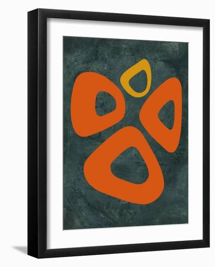 Abstract Oval Shape 2-NaxArt-Framed Art Print