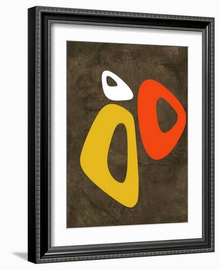 Abstract Oval Shape 3-NaxArt-Framed Art Print