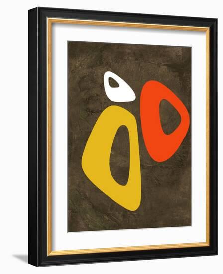 Abstract Oval Shape 3-NaxArt-Framed Art Print