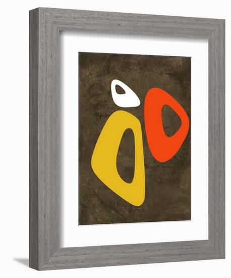 Abstract Oval Shape 3-NaxArt-Framed Art Print