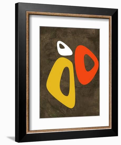 Abstract Oval Shape 3-NaxArt-Framed Art Print