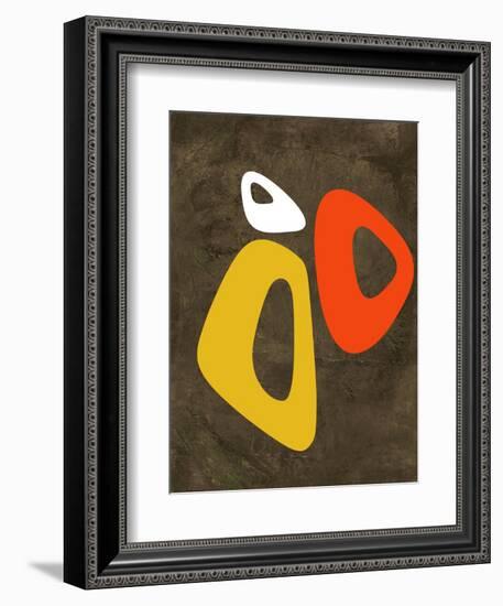 Abstract Oval Shape 3-NaxArt-Framed Art Print